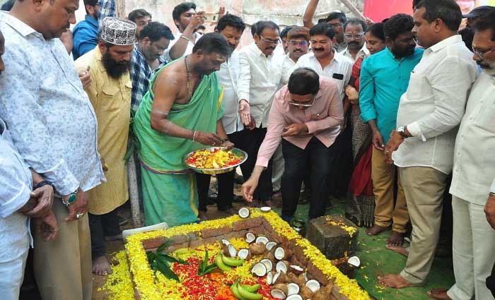 నెల్లూరులో ఆయుష్ హోమియోపతి డిస్పెన్సరీకి మంత్రి నారాయణ శంకుస్థాపన