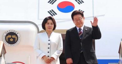 భారత్ కు చేరుకున్న దక్షిణ కొరియా అధ్యక్షుడు లీ జే-మ్యూంగ్