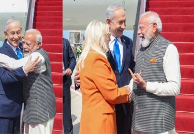 ప్రధాని మోదీకి సతీసమేతంగా ఘన స్వాగతం పలికిన ఇజ్రాయెల్ ప్రధాని బెంజమిన్