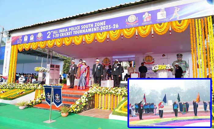 అమరావతిలో ఘనంగా ప్రారంభమైన ఆల్ ఇండియా పోలీస్ సౌత్ జోన్ టి20 క్రికెట్ టోర్నమెంట్