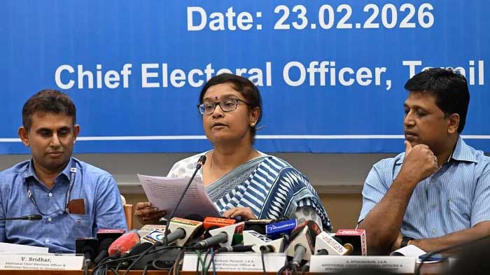 తమిళనాడులో 74 లక్షల మందిని ఓటర్ల జాబితా నుంచి తొలగించిన ఈసీ