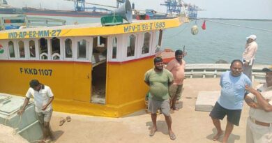 కృష్ణపట్నం పోర్టుకు చేరుకున్న హైస్పీడ్ బోటు