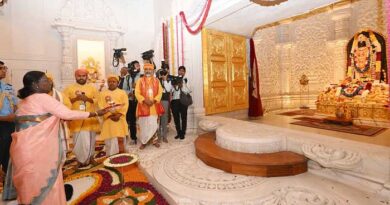 అయోధ్య రామ్ లల్లా ఆలయంలో శ్రీ రామ్ యంత్రాన్ని ప్రతిష్ఠించిన రాష్ట్రపతి ద్రౌపదీ ముర్ము