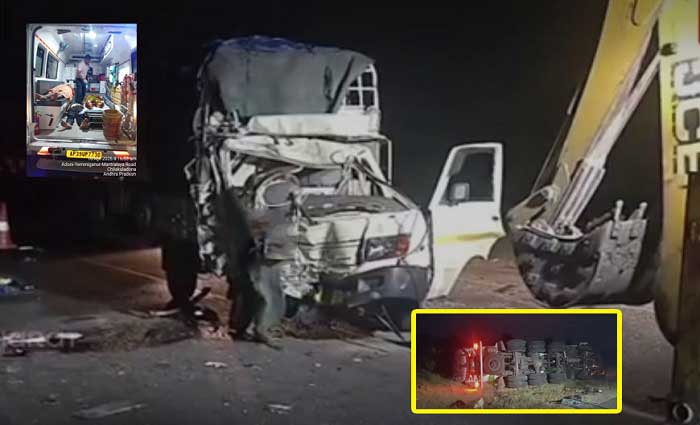 మంత్రాలయం వద్ద ఘోర రోడ్డు ప్రమాదం-8 మంది మృతి