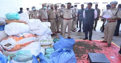 రూ.20 కోట్ల విలువైన 4,100 కేజీల గంజాయిని తగుల పెట్టిన అధికారులు