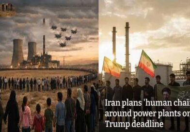 ఇరాన్ లోని విద్యుత్ ప్లాంట్లు, బ్రిడ్జ్‌ ల చుట్టు యువత మానవ హారం