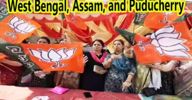 పశ్చివ బెంగాల్, అస్సాం,పుదుచ్చేరిలో రెపరెపటాడిన కాషాయ జెండా
