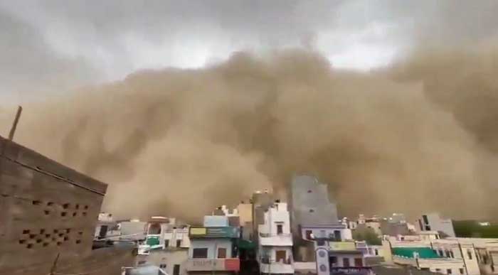 రాజస్థాన్ లో ఇసుక తుపాన్ కల్లోలం