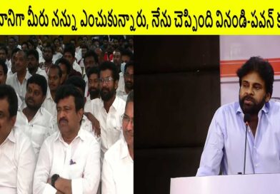 జనసేనానిగా మీరు నన్ను ఎంచుకున్నారు, నేను చెప్పింది వినండి-పవన్ కళ్యాణ్