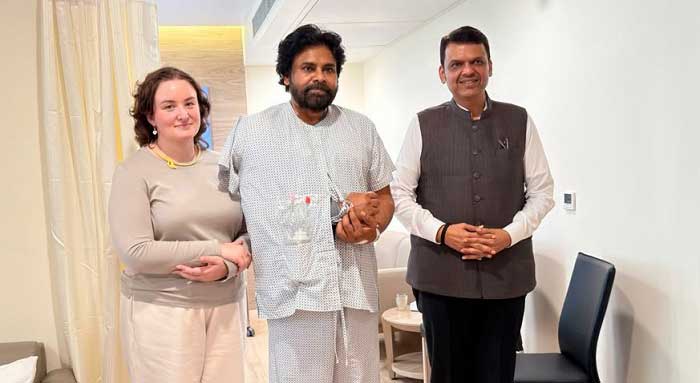 పవన్ కళ్యాణ్ ని పరామర్శించిన ముఖ్యమంత్రి దేవేంద్ర ఫడ్నవీస్