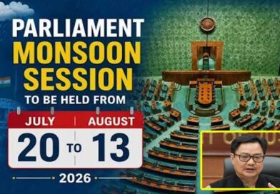 జూలై 20వ పార్లమెంట్ వర్షాకాల సమావేశాలు-కేంద్ర మంత్రి కిరణ్‌ రిజిజు